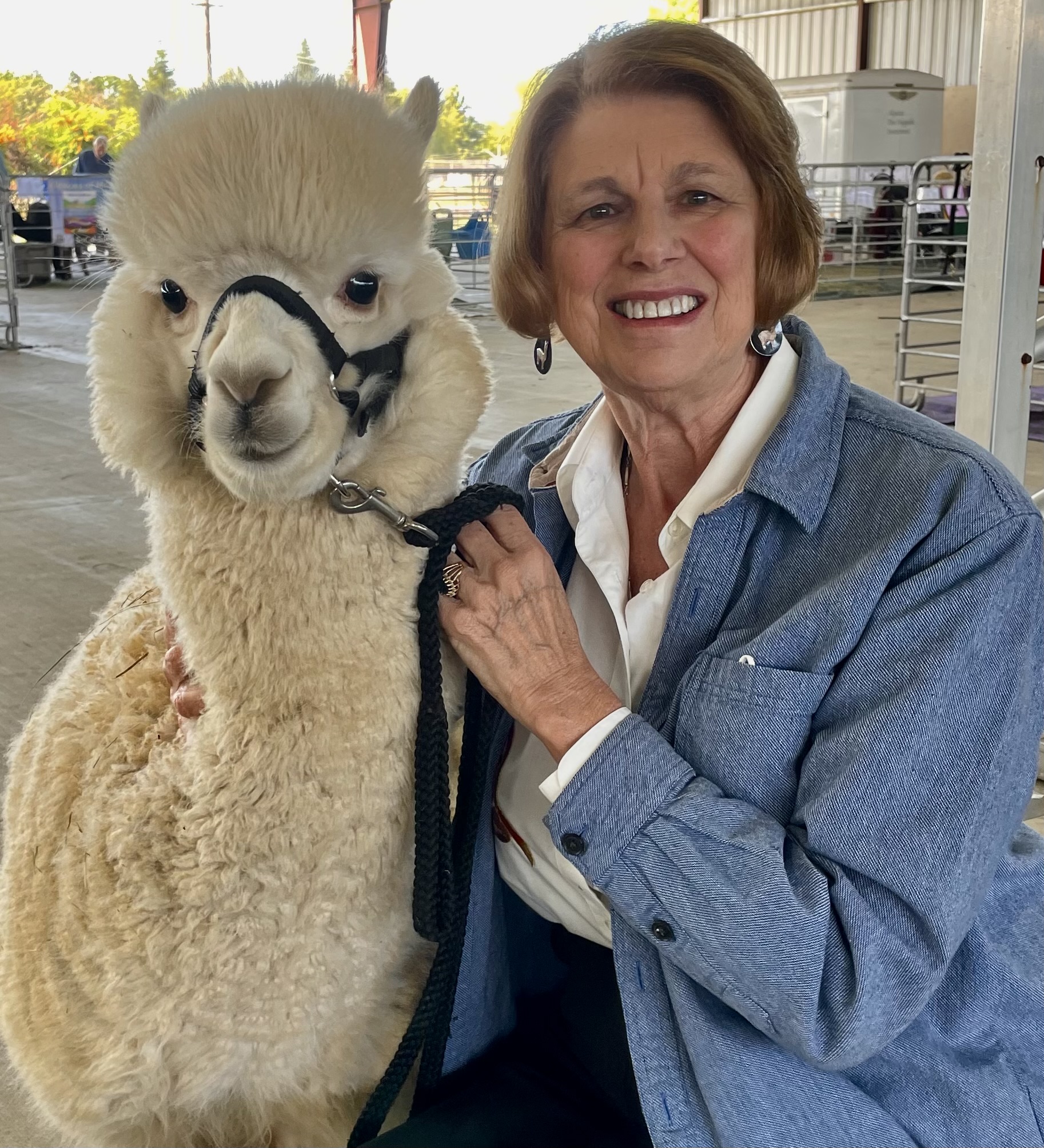 Alpaca Julie with alpaca